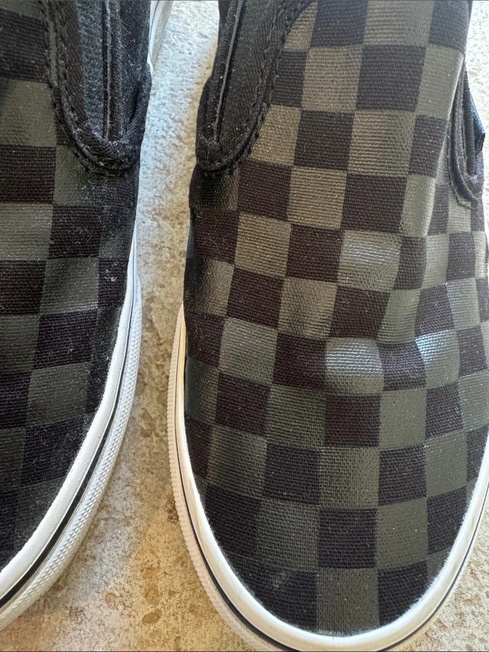 Vans women’s Slip-On Checkerboard Shoes - Black